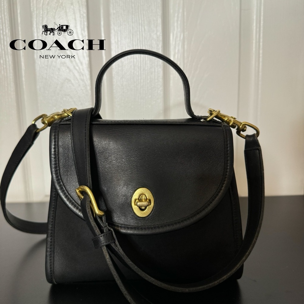 Vintage coach Regina 9983 bag black leather